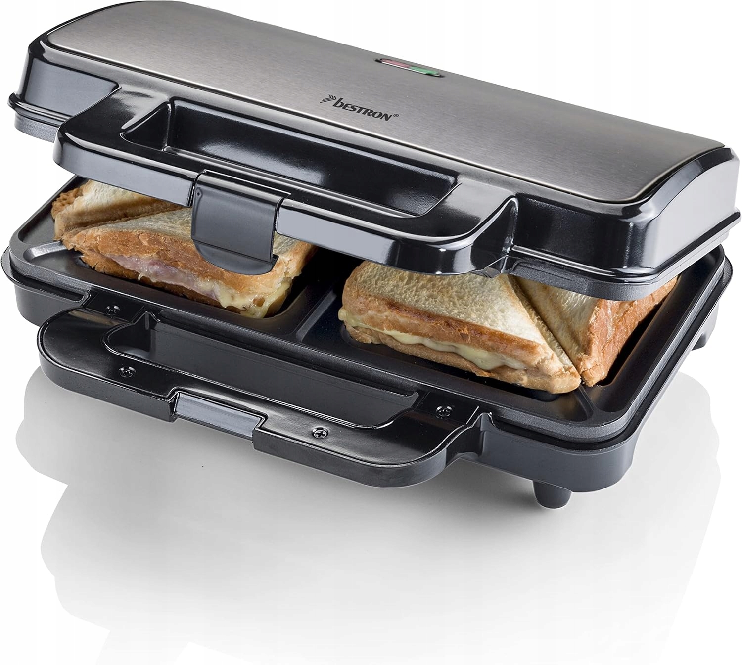 Kontaktní gril na sendviče XL 900 W nepřilnavý automatické vypnutí