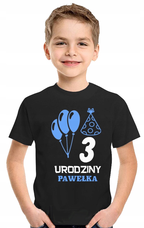 

T-shirt Koszulka dla Dziecka 3 Urodziny + Imię