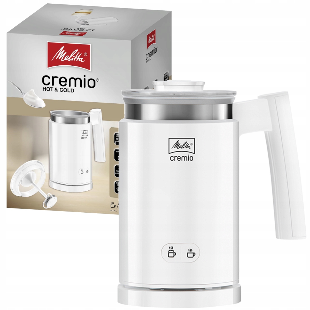 Automatický napěňovač mléka Melitta Cremio bílý