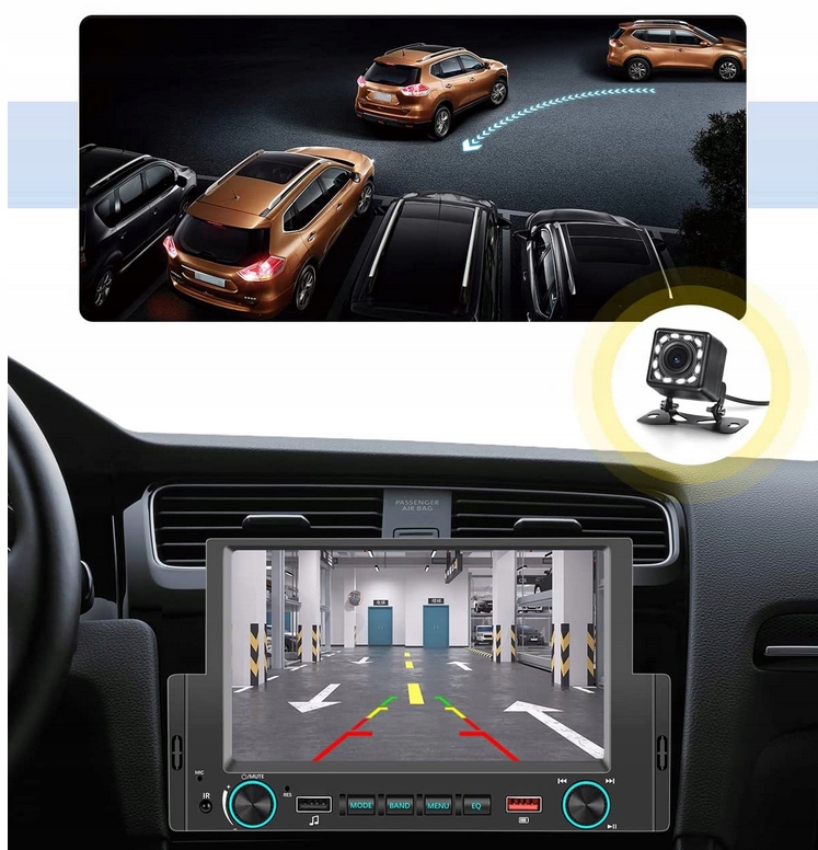 RADIO SAMOCHODOWE 1 DIN USB DOTYKOWE CARPLAY Rodzaj akcesoryjny