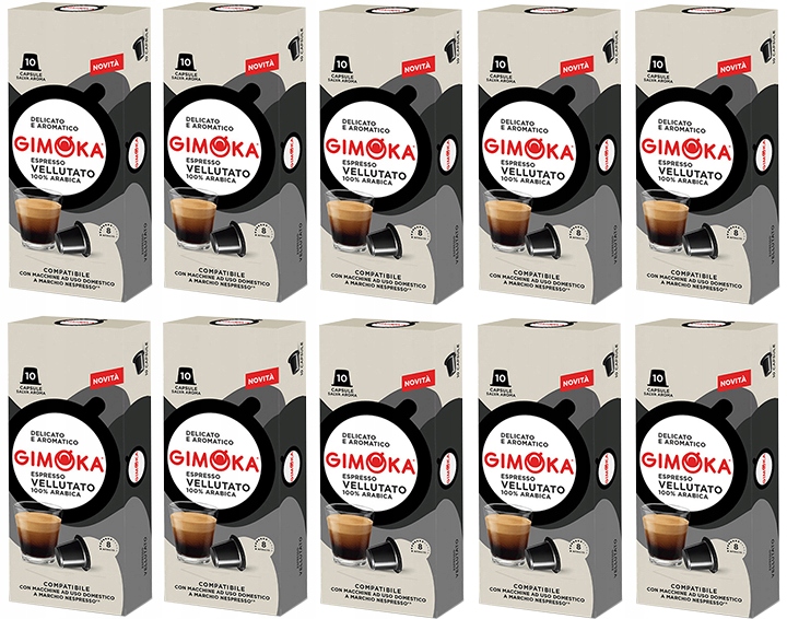 Kapsułki z kawą do Nespresso Vellutato Gimoka x100