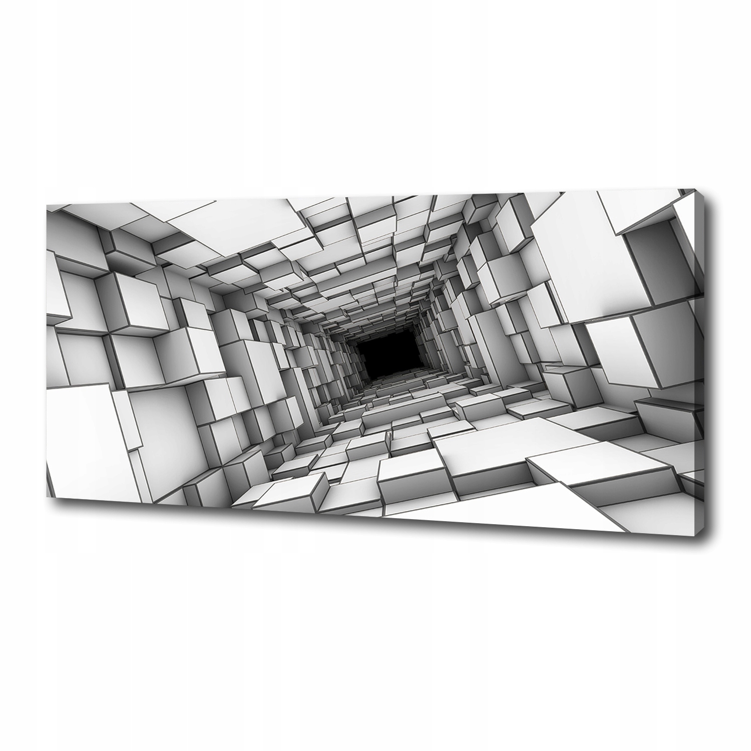 

Foto obraz na płótnie Tunel z sześcianów 125x50 cm