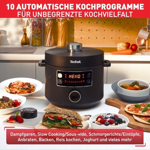 TEFAL Turbo Cuisine Multicooker 1000W 5L Czarny Plastikowy — miniatura 4