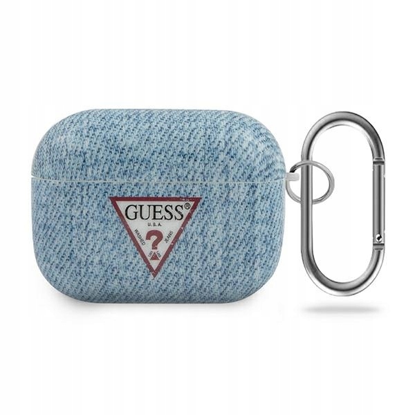 Etui na AirPods Pro Guess Guacaptpujullb Kolekcja Jeans, Niebieskie