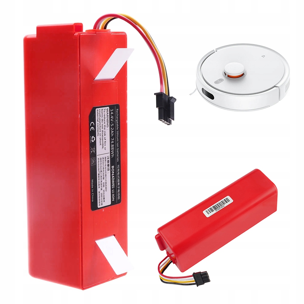 Li-ion Akumulátor 14,4 V 6500 Mah Pro Xiaomi Roborock S50 S51 S55 Vysavač