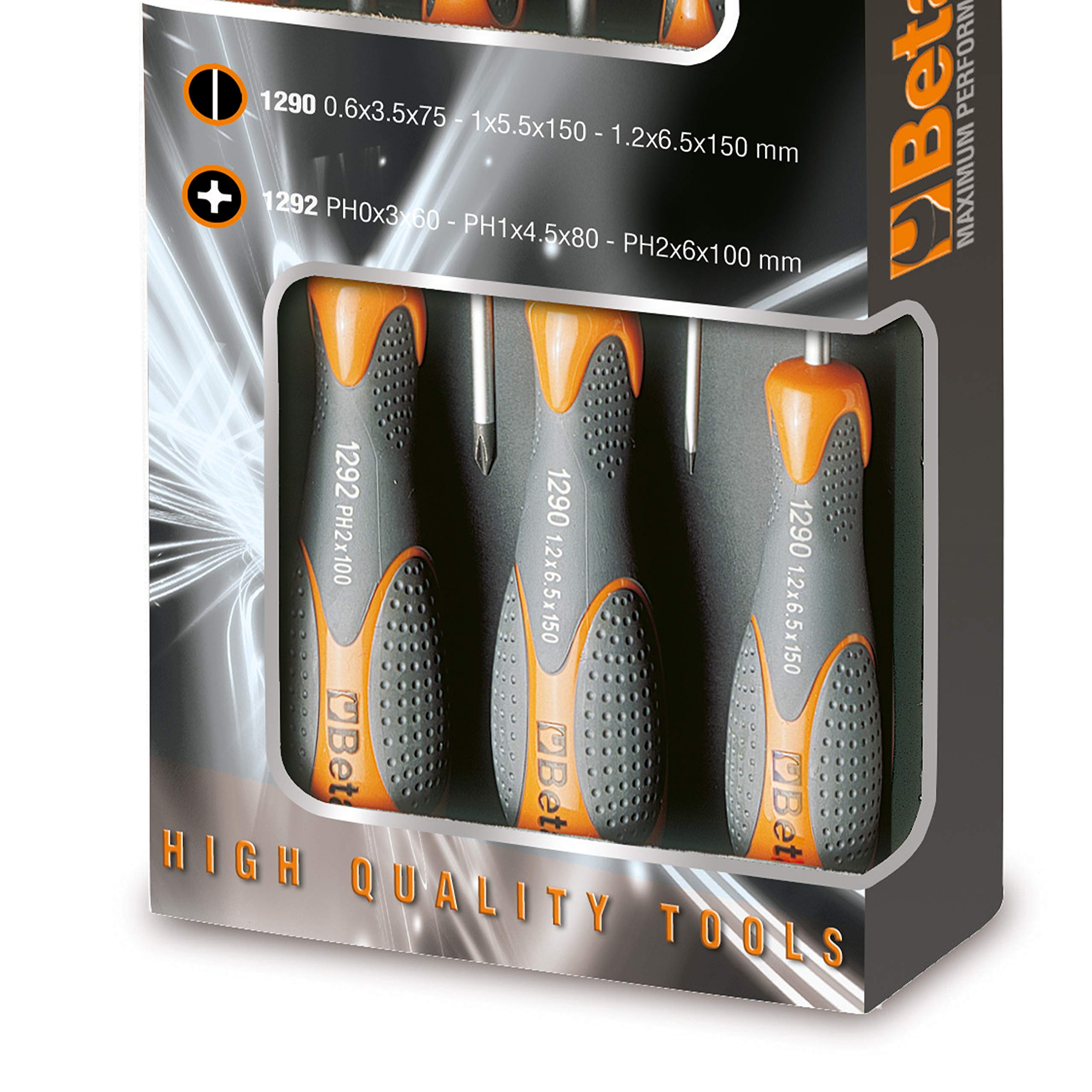 Beta Śrubokręt''-/+'' seria Max 8 części