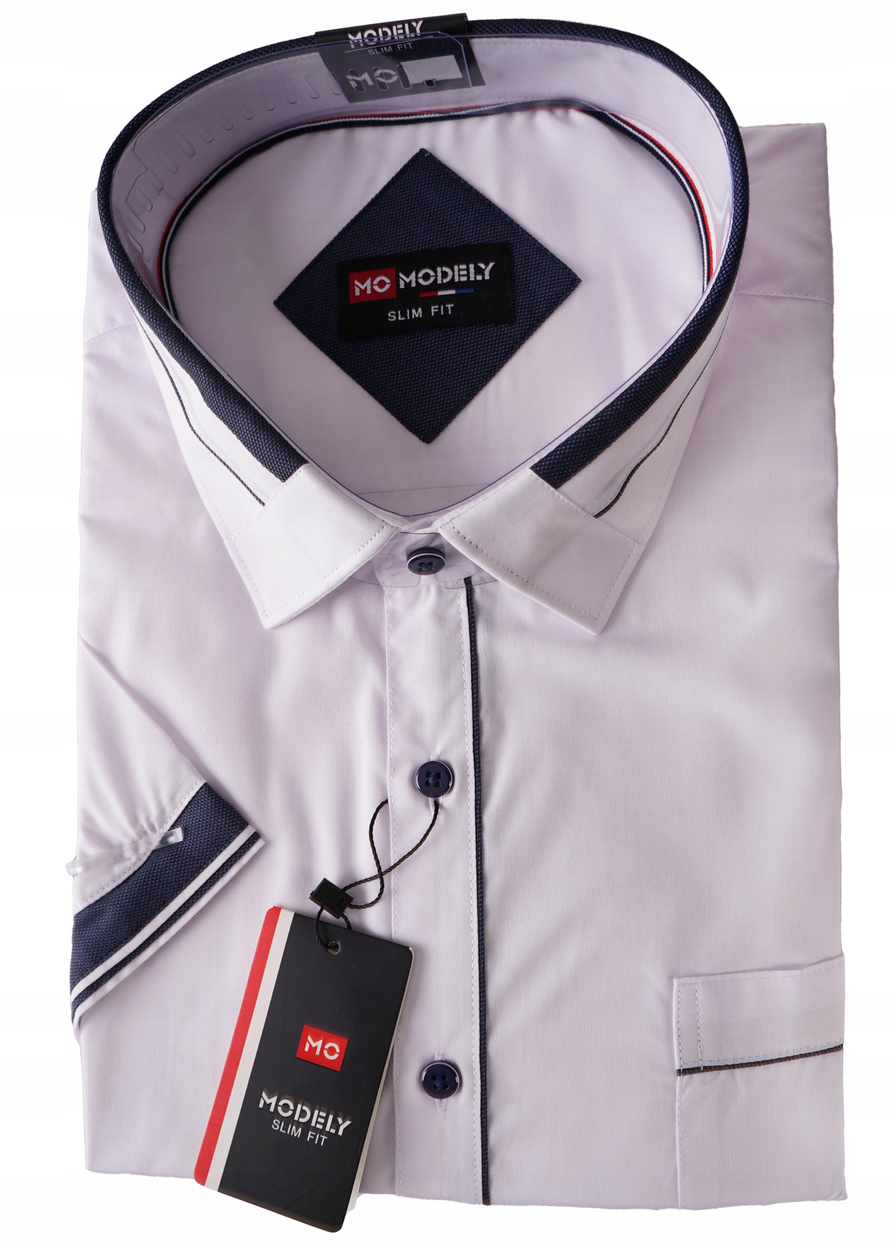 

Koszula Męska Bawełna Biała Casual Duża 7XL 51/52