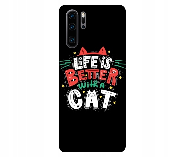

Etui pokrowiec do Huawei P30 Pro Life is better wi