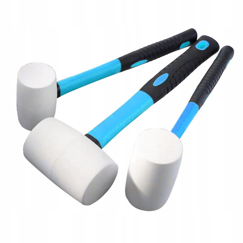 

Młotki gumowe białe fiberglass zestaw 3szt.