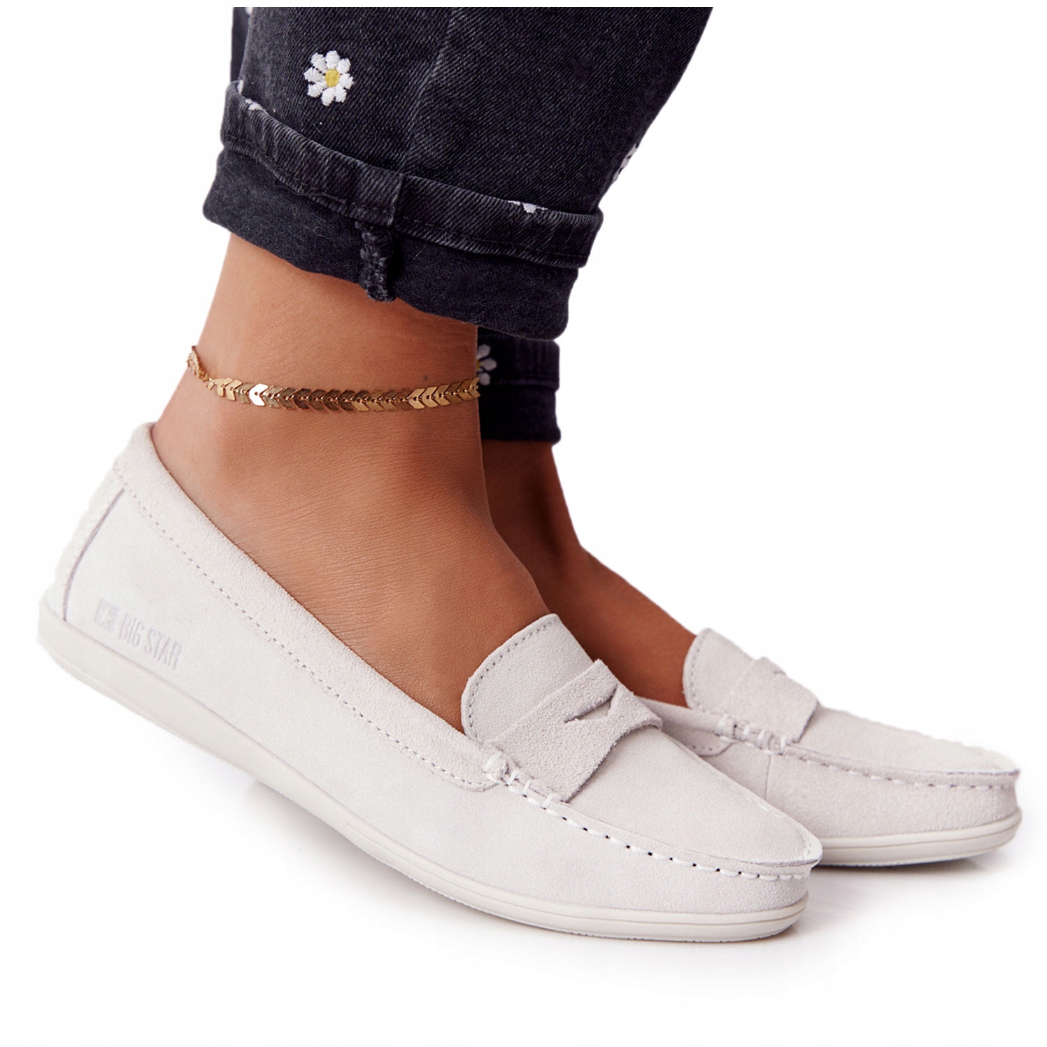 

Zamszowe Lekkie Mokasyny Big Star HH274665 39