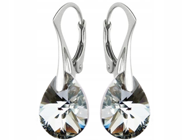 

Kolczyki Srebrne Z Kryształami Swarovski M12 BA1