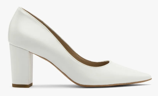 Ryłko 7YNC1_T6 _5SR bílé lodičky na sloupku vel. 38,5