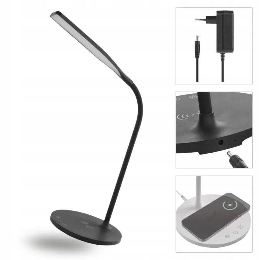 Led stolní lampa Oscar, černá