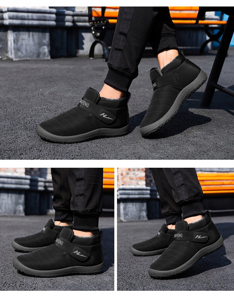 BUTY NA ŚNIEG ZIMOWE OCIEPLANE CZARNE UNISEX Marka bez marki