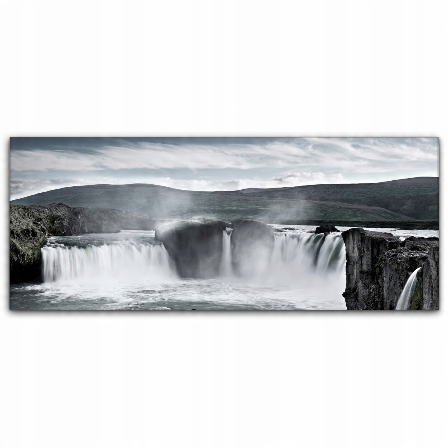 

Obraz płótno canvas 125x50 Wodospad Islandia Rzeka
