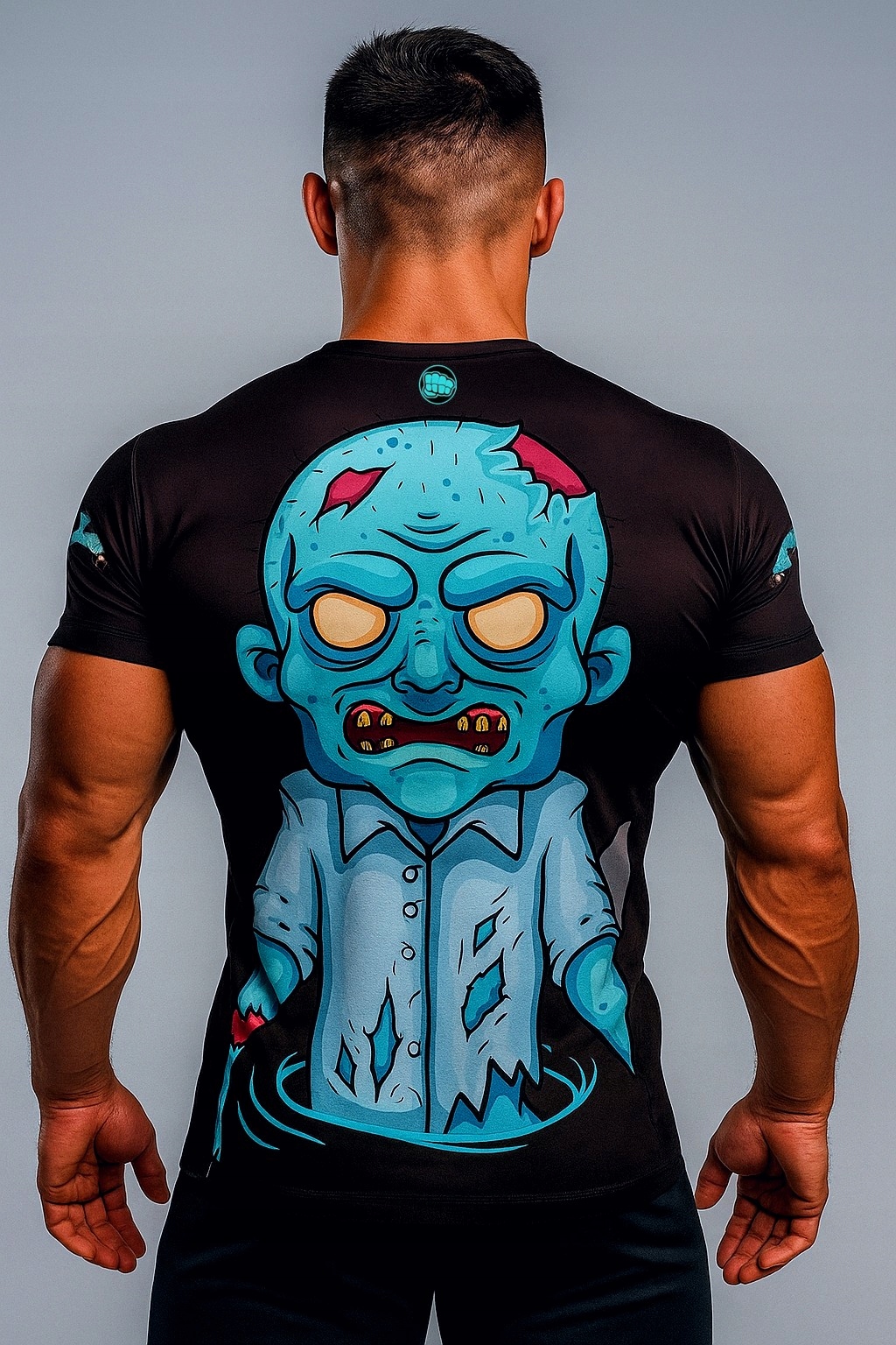 WarHouse Rashguard Zombie krátký rukáv, černá L