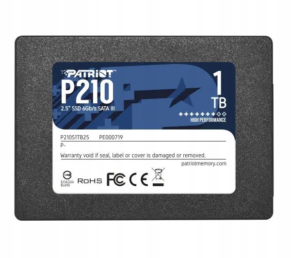 Dysk wewnętrzny Ssd Patriot P210 1TB 2,5'' Sata III
