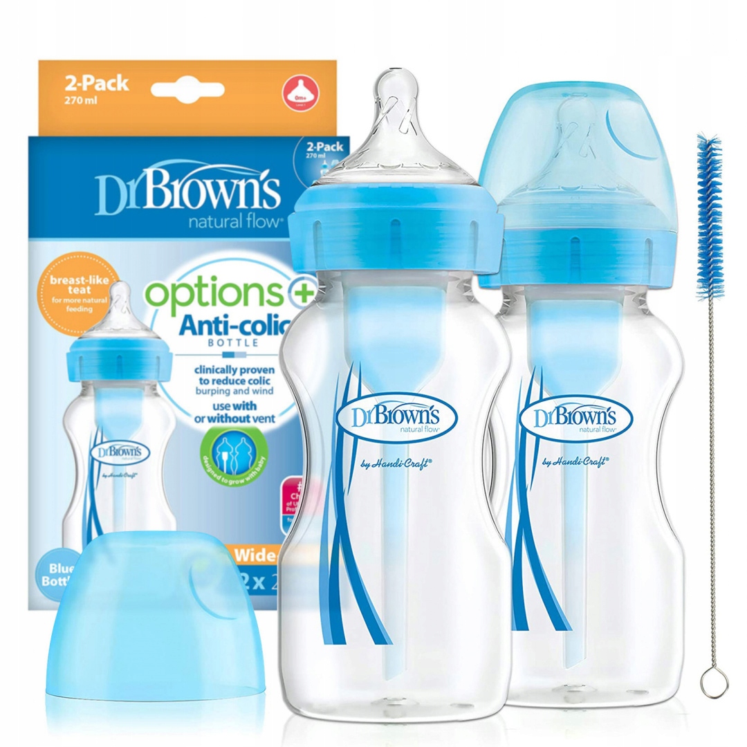

Dr Brown's Options Butelka szeroka 270 ml 0+ 2pak