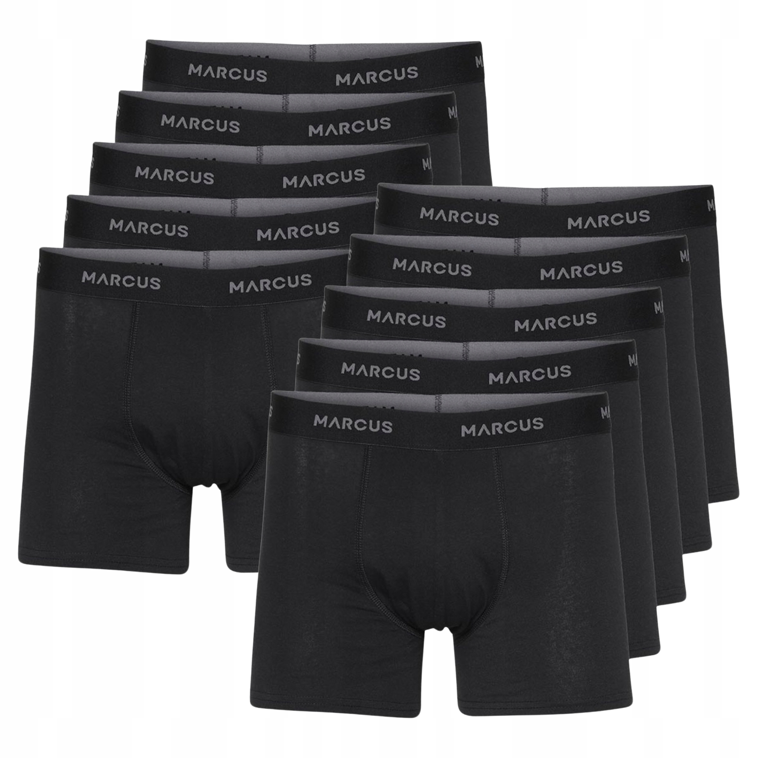 Pánské bavlněné boxerky černé Marcus Sada 10 Kusů Velikost 3XL