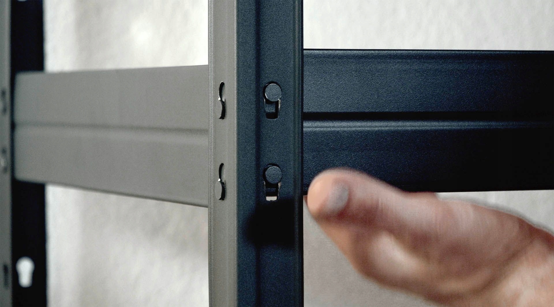 STABILNY MOCNY regal NITOWANY RIVET 4 x 360 kg Material metal