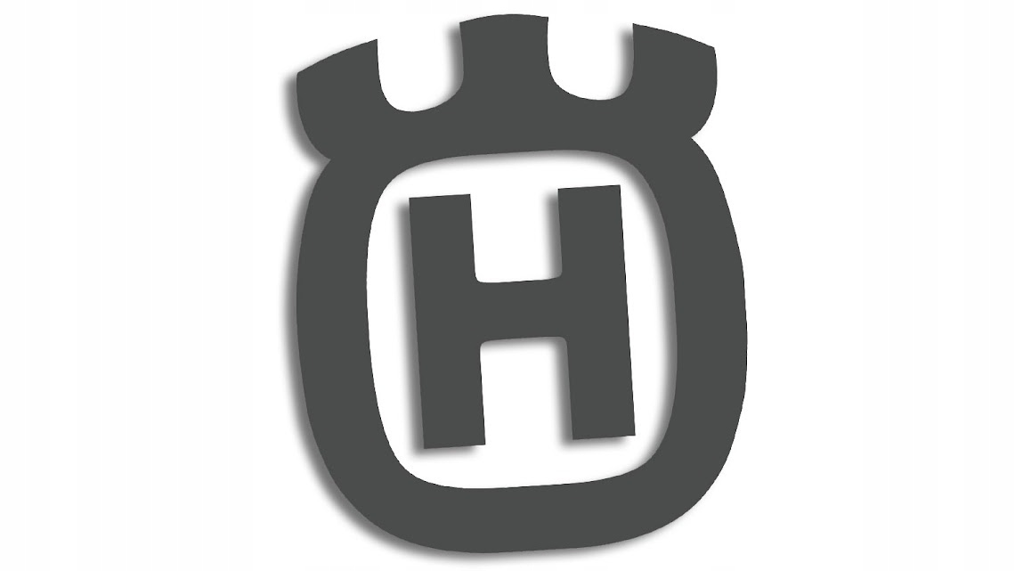

Wycinana naklejka Husqvarna logo grafitowa