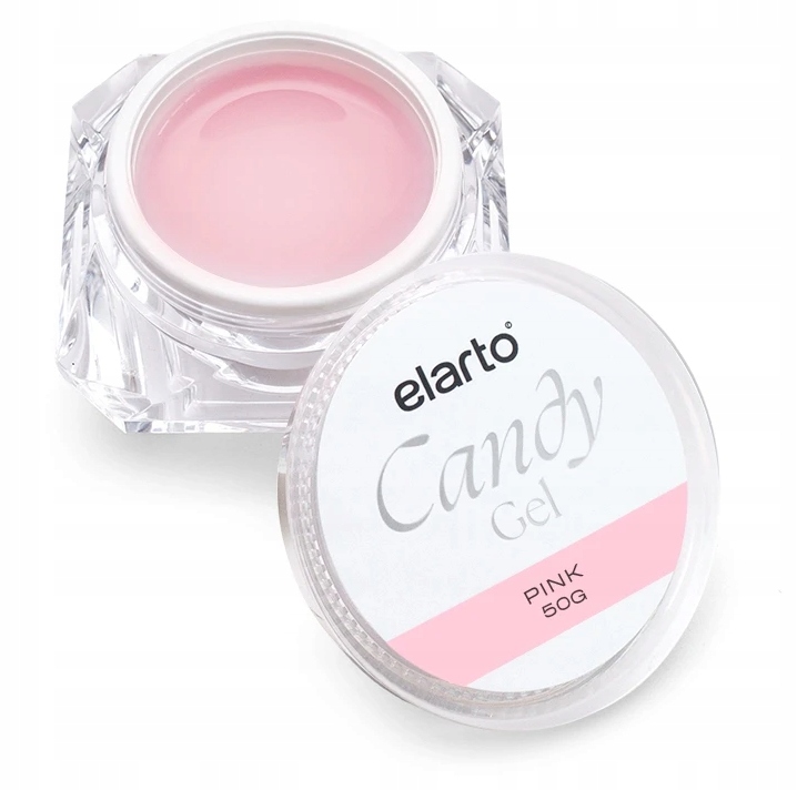 Elarto żel Uv/led Beż-Róż Gęsty Candy Pink Elarto 50g