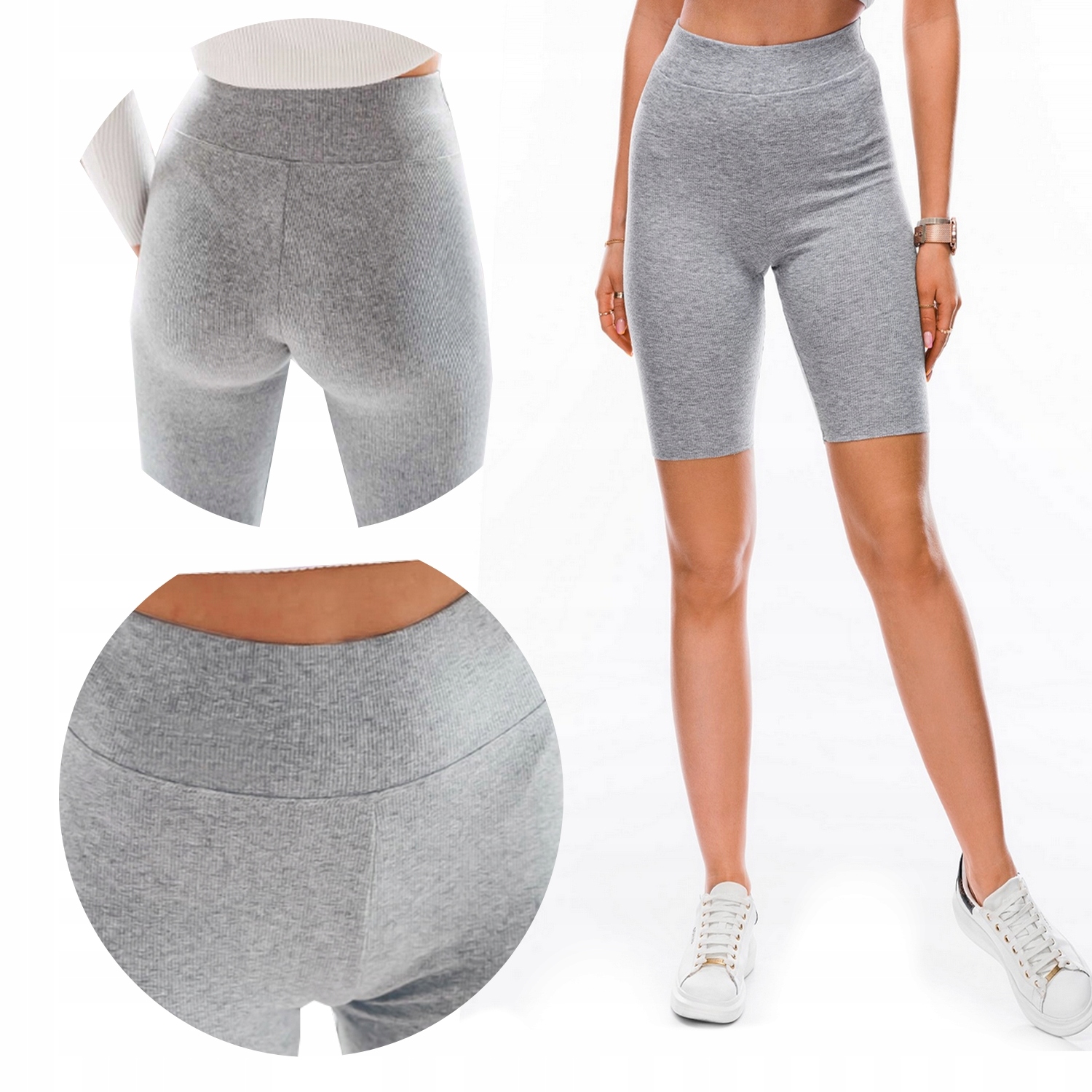 

Bambusowe Leginsy Kolarki Biker Shorts Prążek #s/m