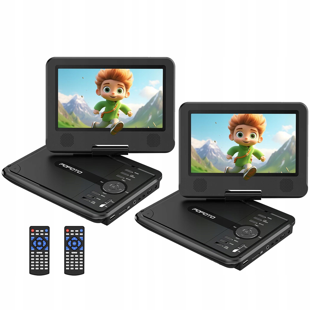 Přenosná Herní Konzole S DVD Přehrávačem 7" Hd LCD 2000MAH Baterie 2 Ks