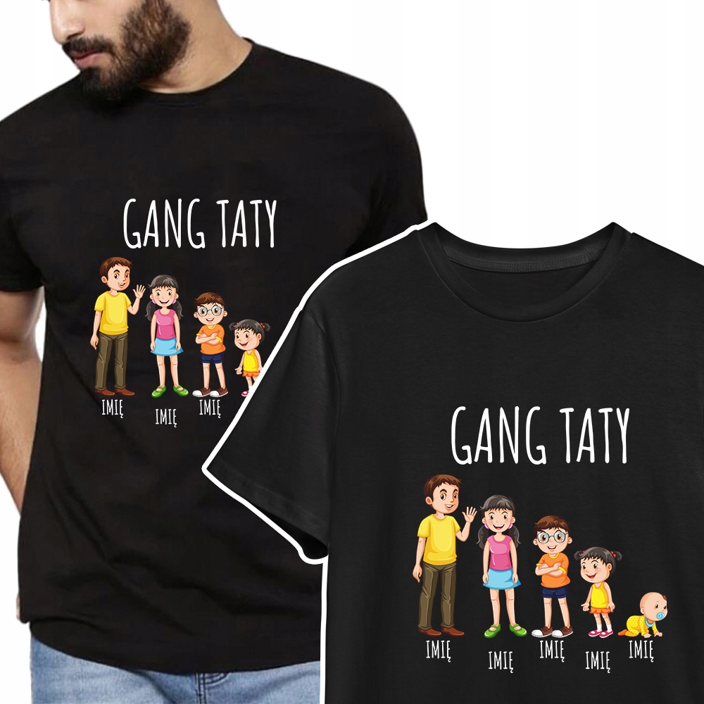 

Koszulka Prezent Dzień Taty wzór Gang Taty - L
