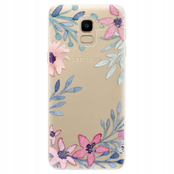 Silikonowe etui iSaprio Leaves and Flowers do Samsung Galaxy J6