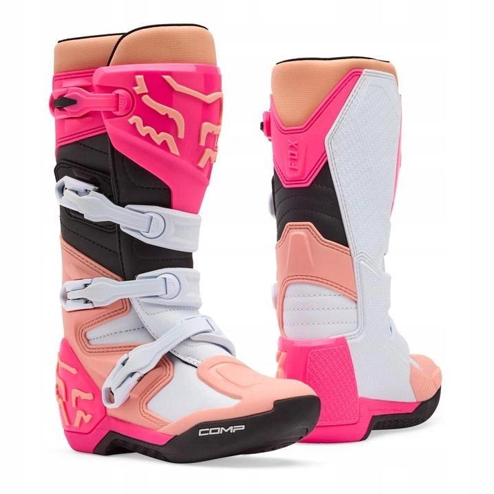 Dámske cross enduro topánky Fox Lady Comp Pink/pink ružové, biele Darčeky