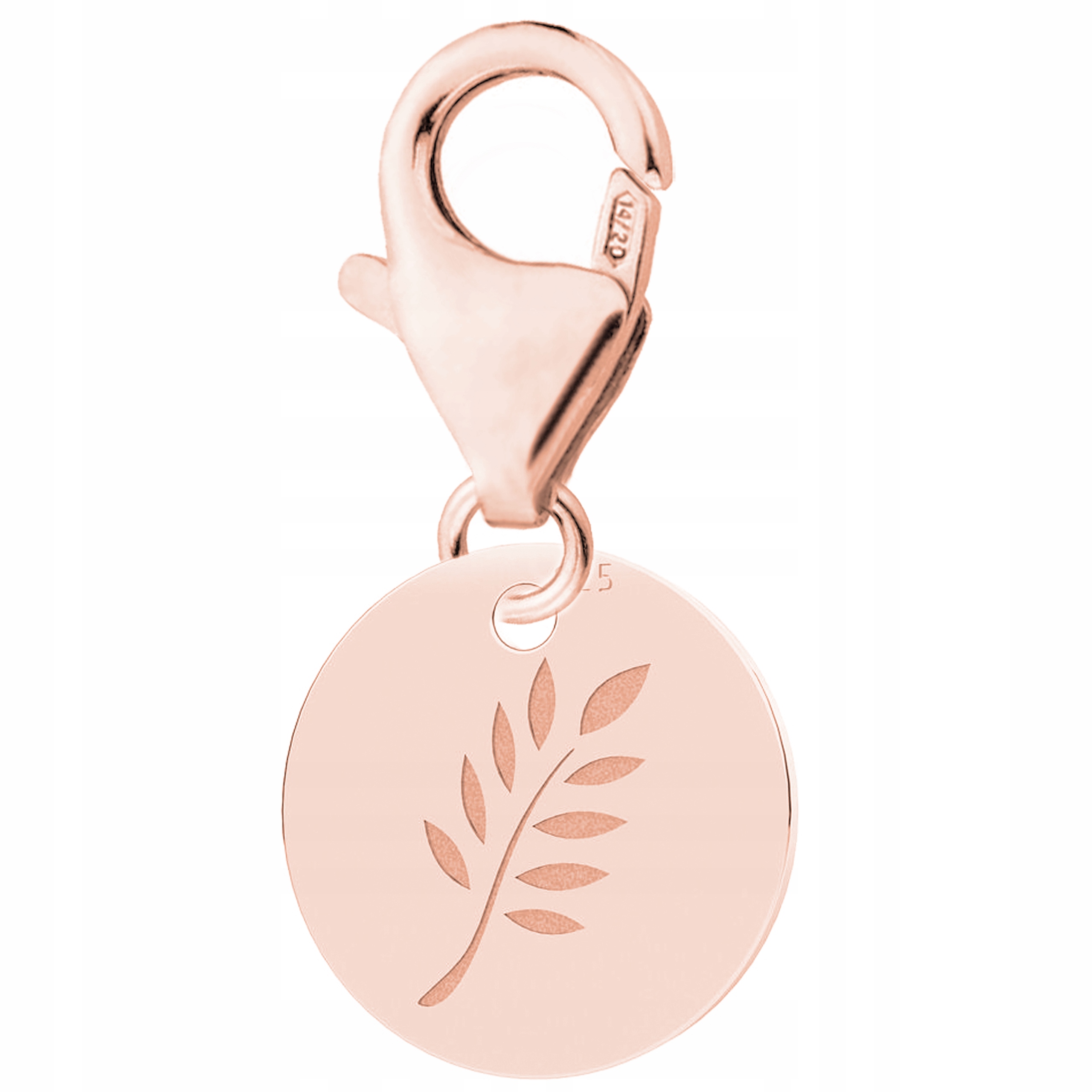 Pozlacený přívěsek s větvičkou Listy Rostlina Příroda Větev Stříbro 925