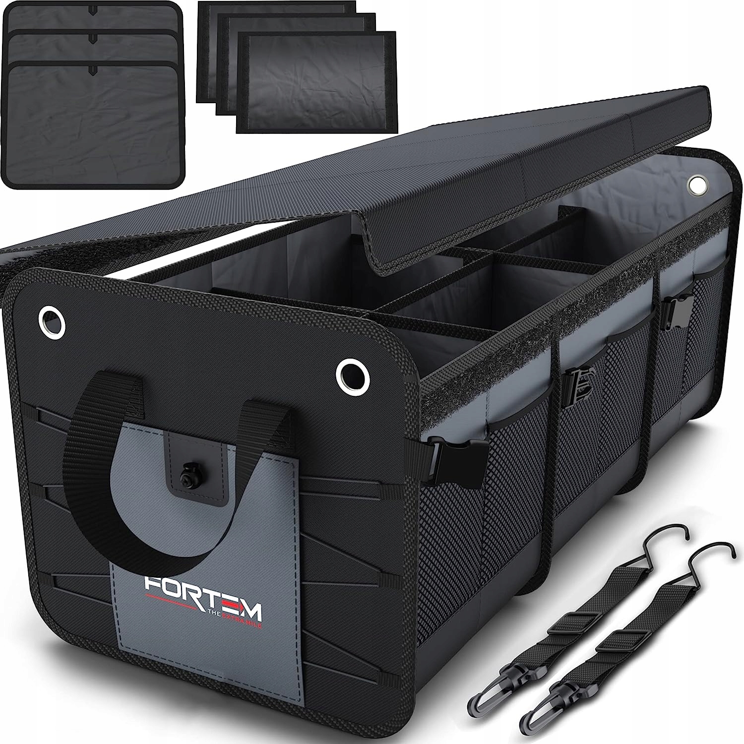 ORGANIZER DO BAGAŻNIKA SAMOCHODOWEGO Z PRZEGRÓDKAMI 3 PRZEGRODY