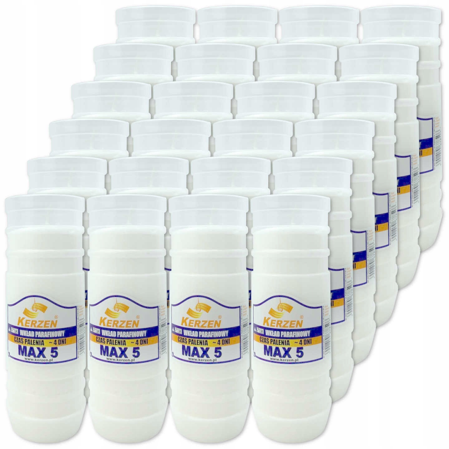 

Wkłady do zniczy Kerzen Max 5 96h 24szt