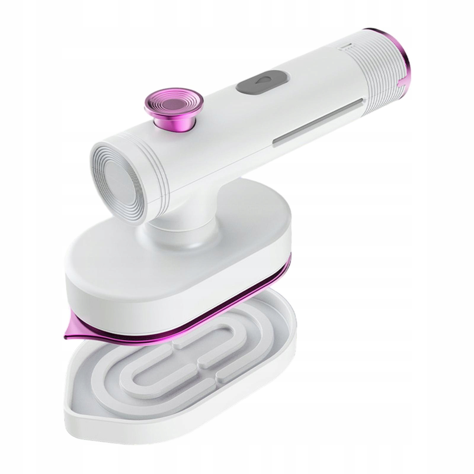 Podróżny parowiec do ubrań i żelazka obsługuje prasowanie na sucho i na mokro, biały Moc 0 W