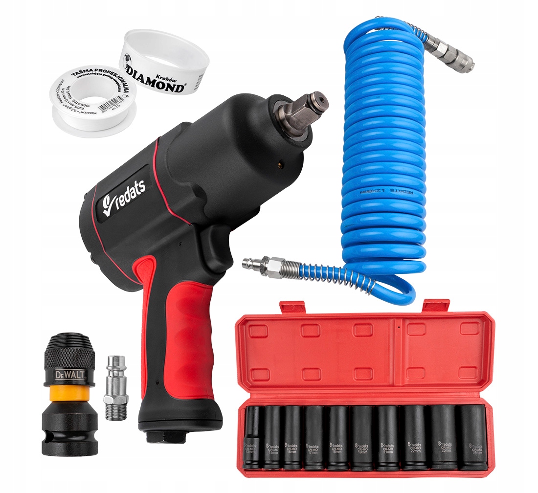 

Klucz Pneumatyczny Udarowy 1/2 Mocny 1450Nm Redats