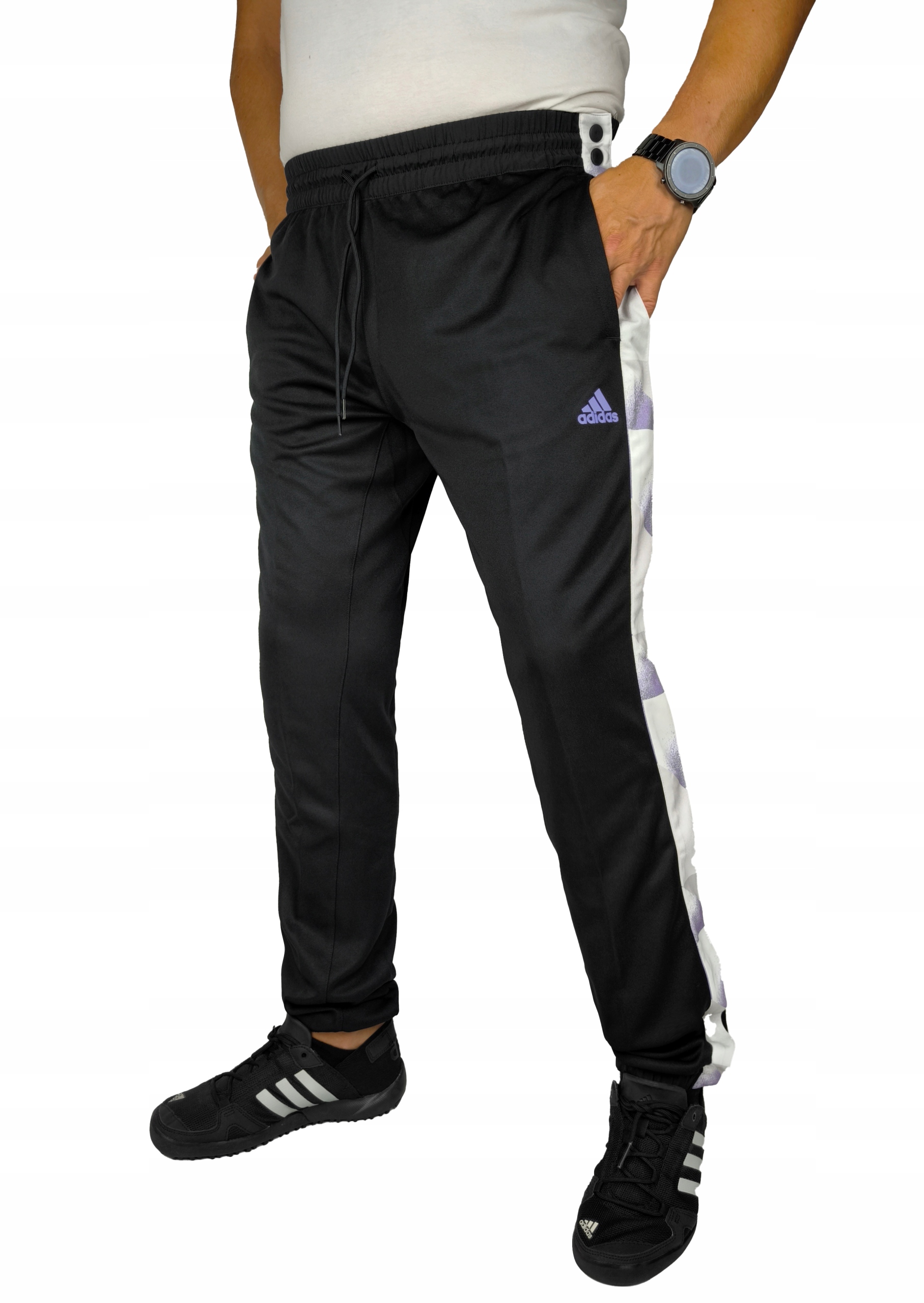 2978 Pánské Kalhoty Adidas Real Madrid Černé Sportovní Tepláky 2XL