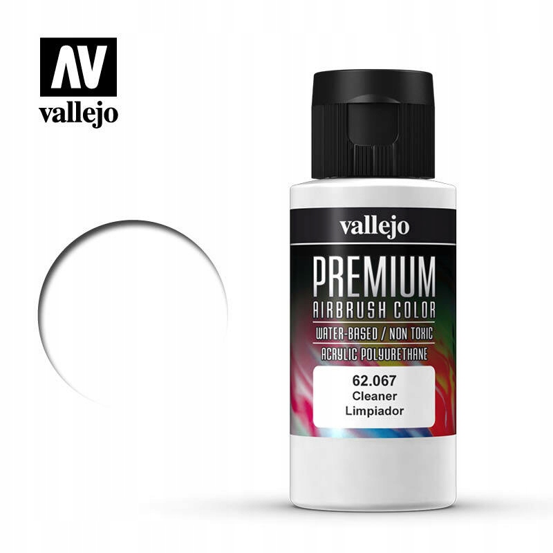 Vallejo Premium Airbrush Color Cleaner 60 ml- płyn do czyszczenia aerografu