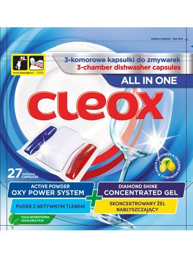 Levně 2x Cleox Kapsle do myčky s aktivním kyslíkem 27ks