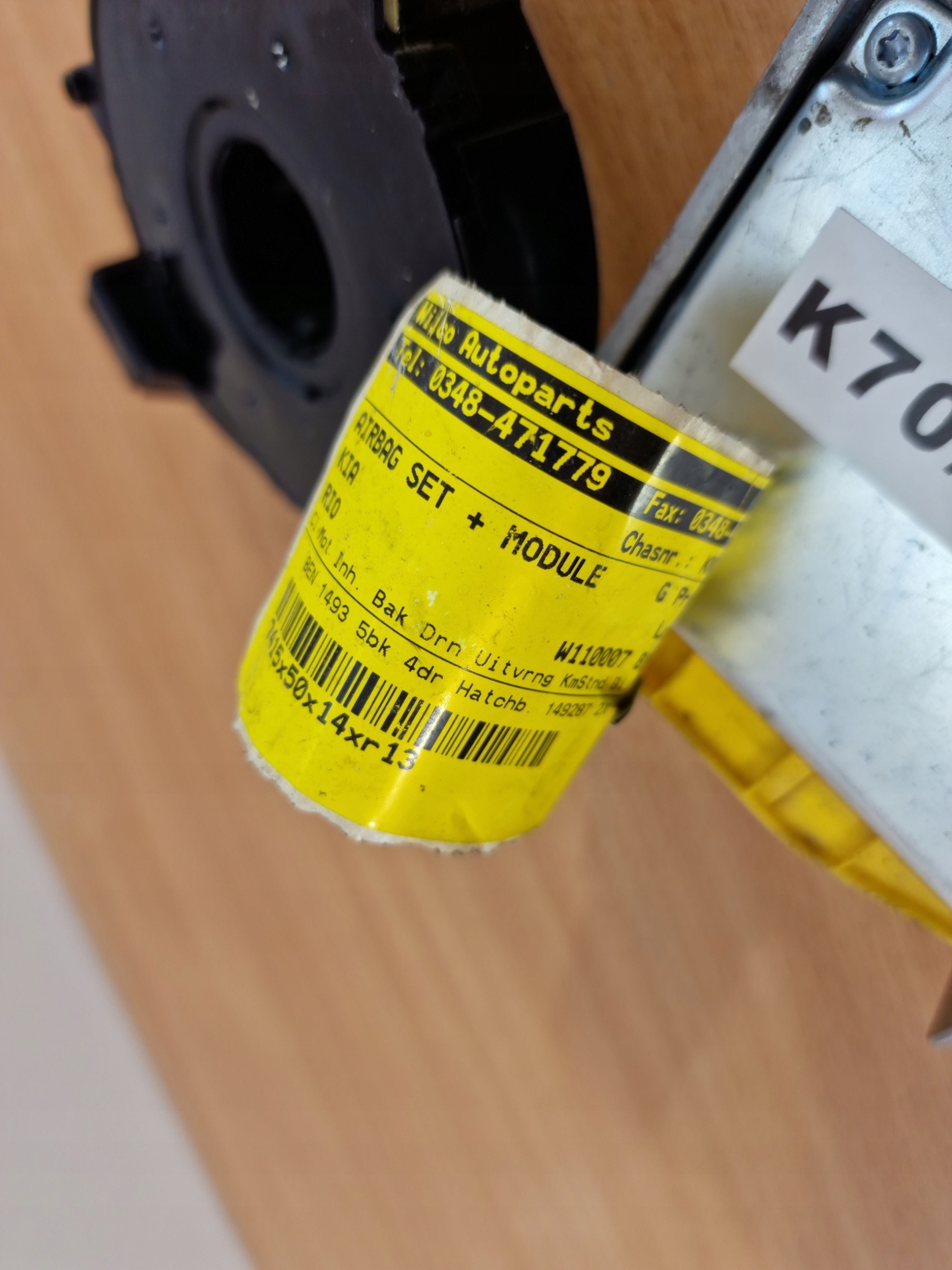 KIA RIO modul airbagů airbag + kroužek volantu