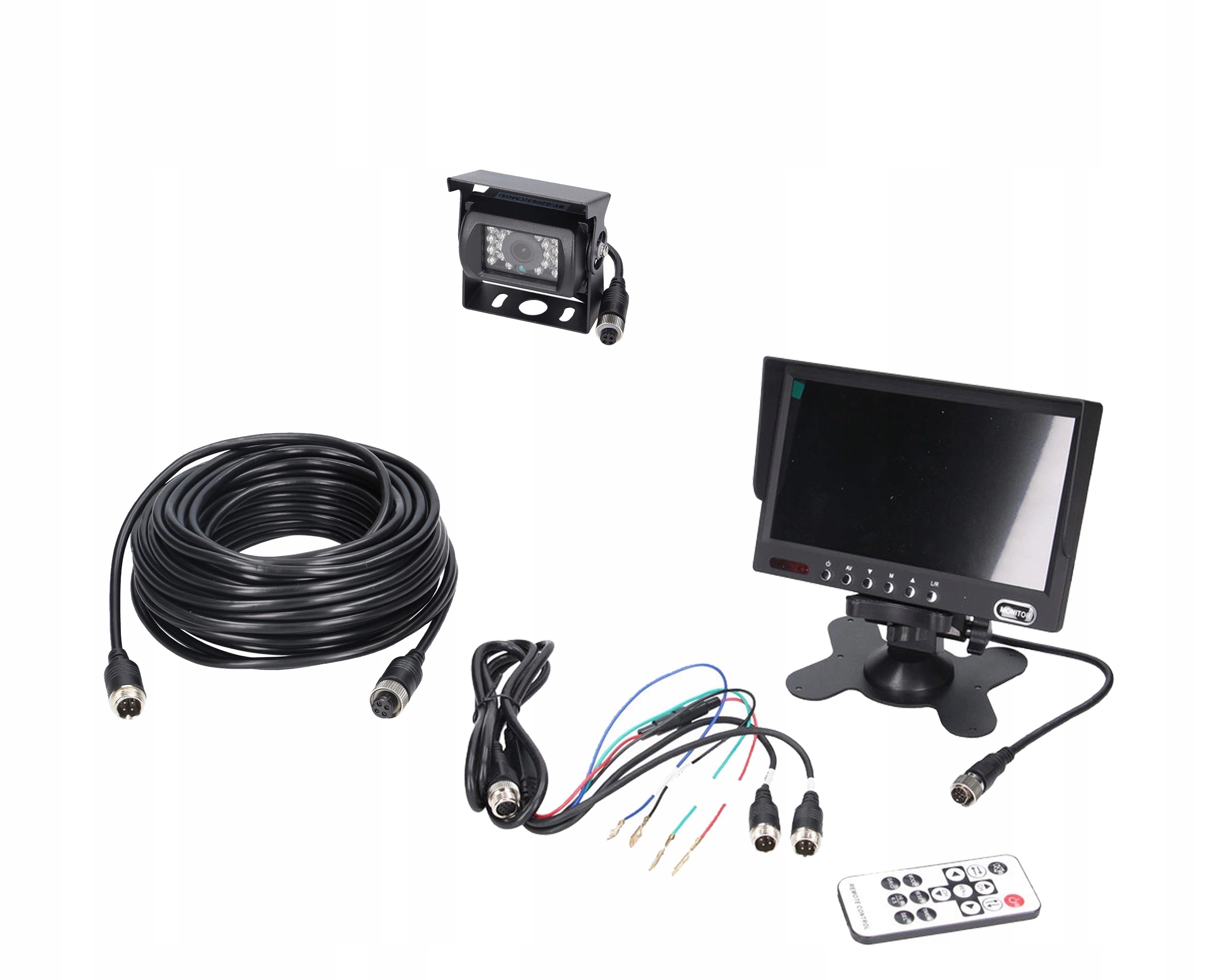 Hd monitorovací sada vozidla 7 palců 1 kamera
