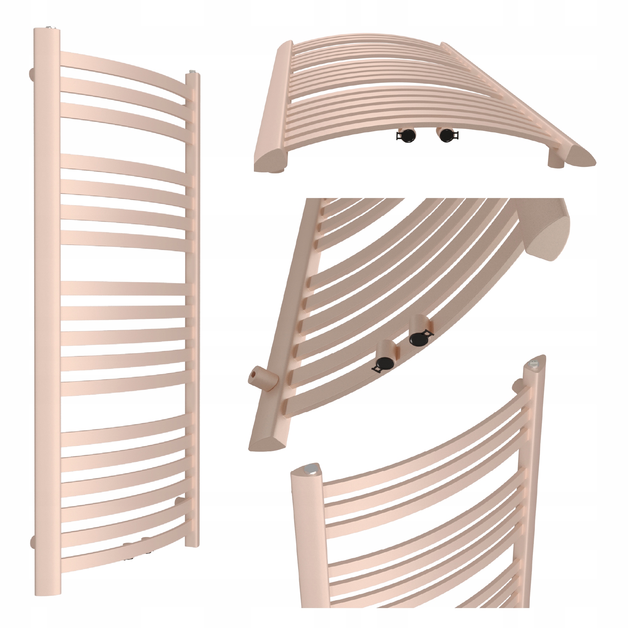 Koupelnový Radiátor Classic-mid 950x470 Zlatý Růžový