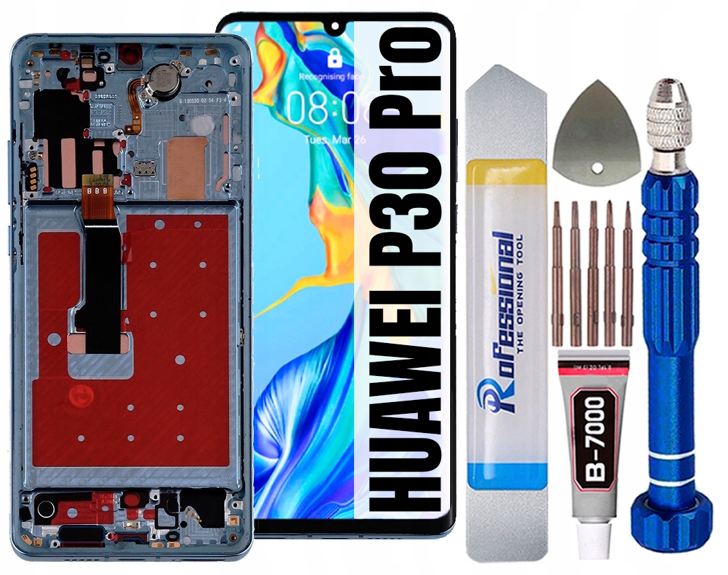 Huawei P30 Pro Oled LCD displej Obrazovka Rámeček Breathing Crystal