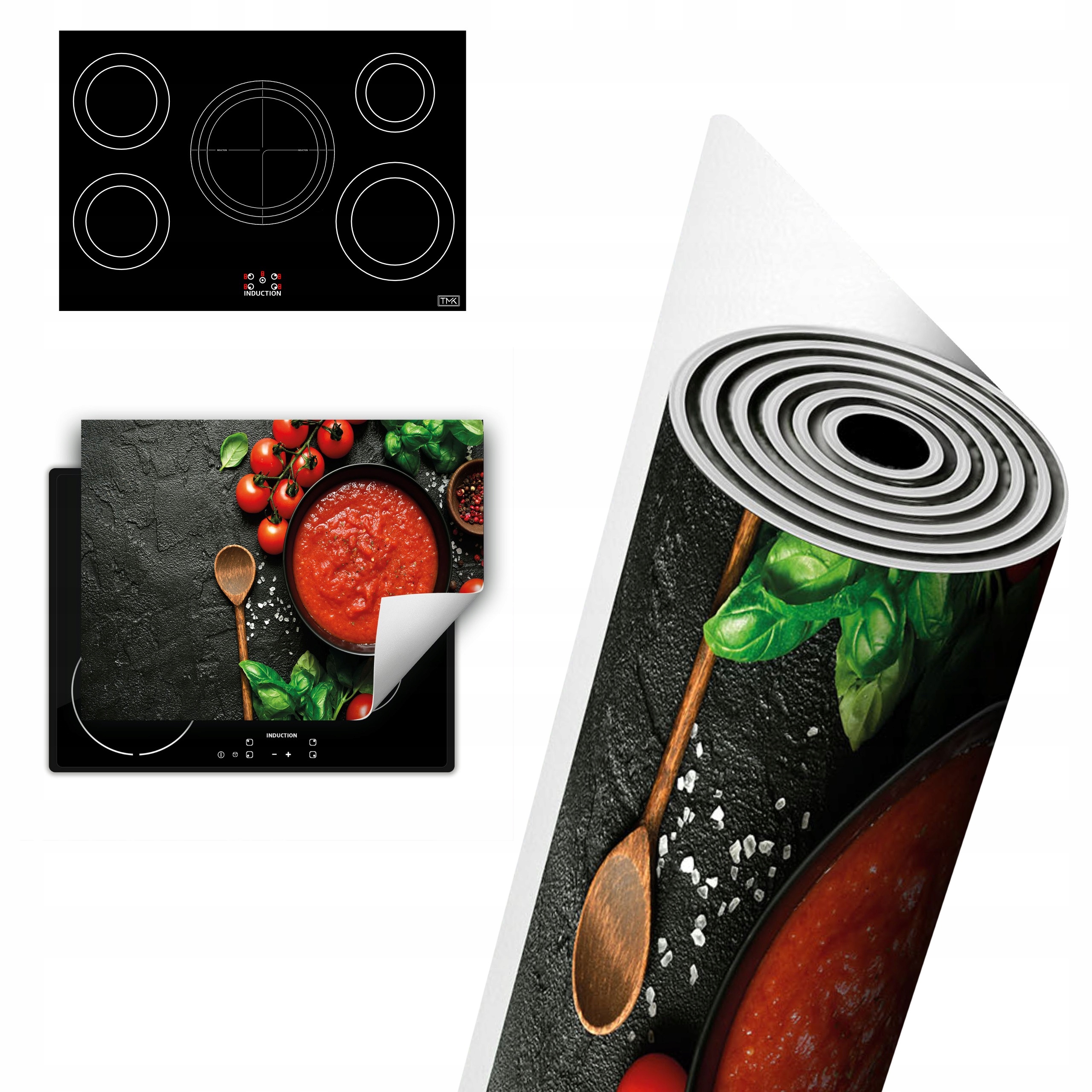 Vinylová Ochrana Na Indukci Desek 80x52 rajčata