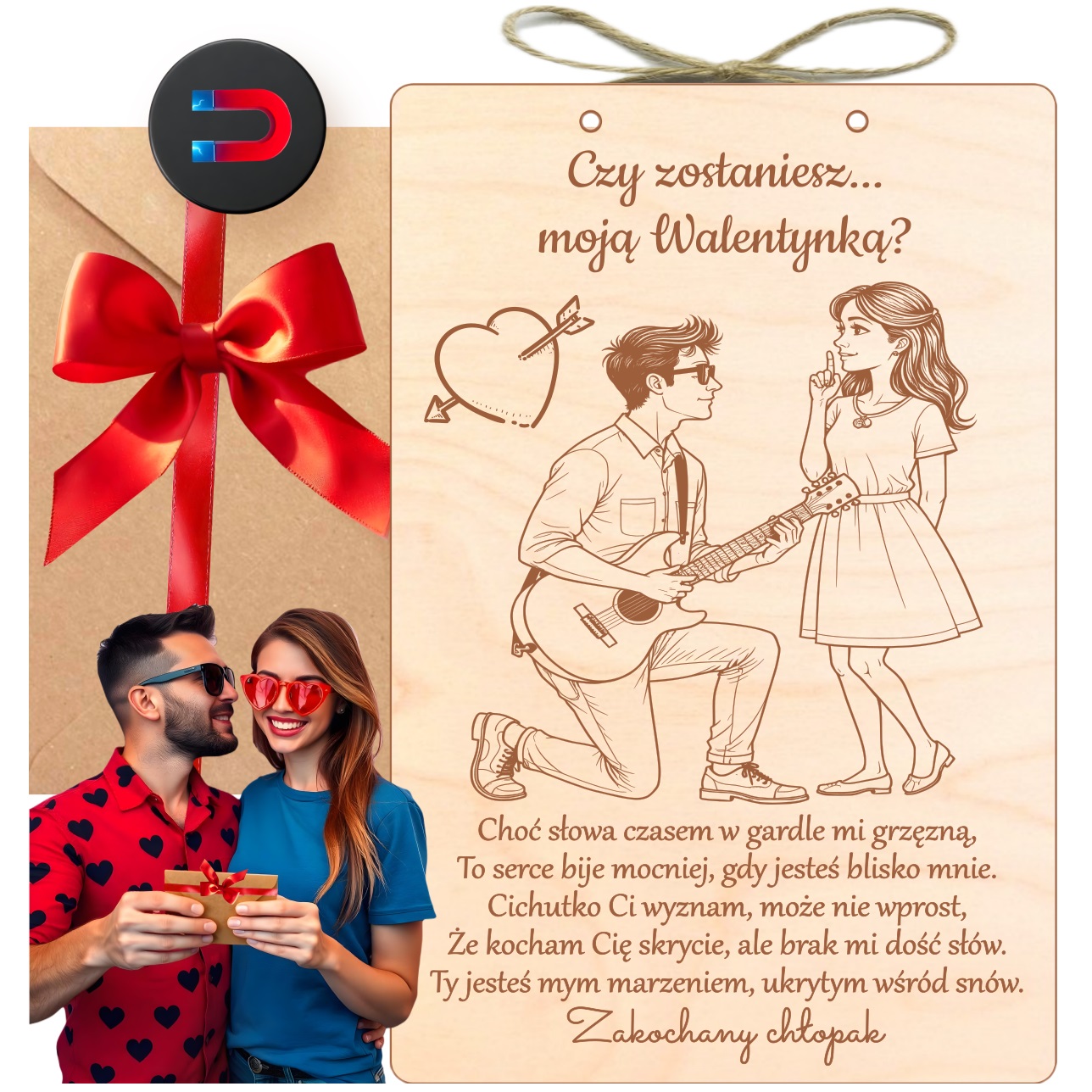 Dárek K Valentýnu – Kartička Anonym, Stanete Se Mým Valentýnem Magnet