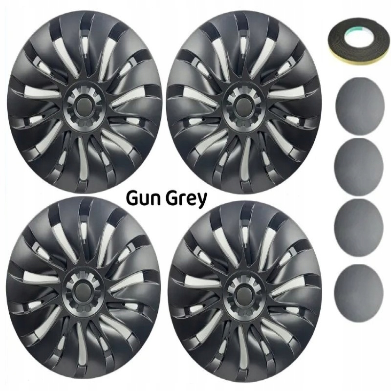 ZESTAW 4SZT KOŁPAKÓW NAKŁADEK NA PIASTĘ 19CALI DO TESLA MODEL Y 2023 Średnica felgi 19