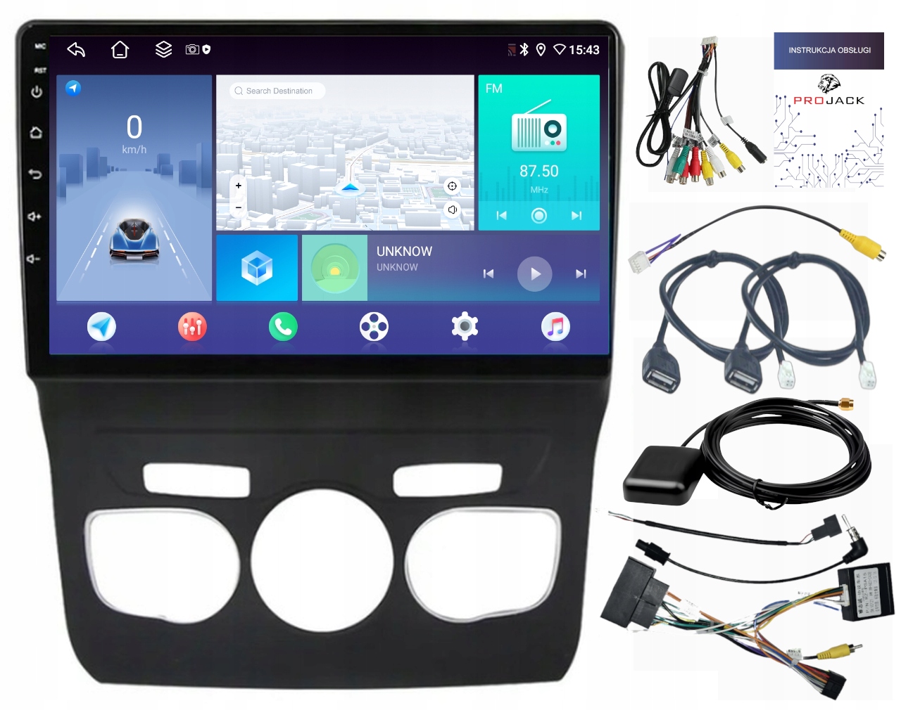 Rádio Navigácia Android Carplay Citroen C4 DS4 2010-2018 4GB 64GB Sim