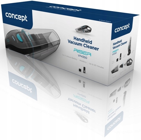 Odkurzacz Ręczny Concept VP4350 Hepa12 Czarny Praca na mokro tak