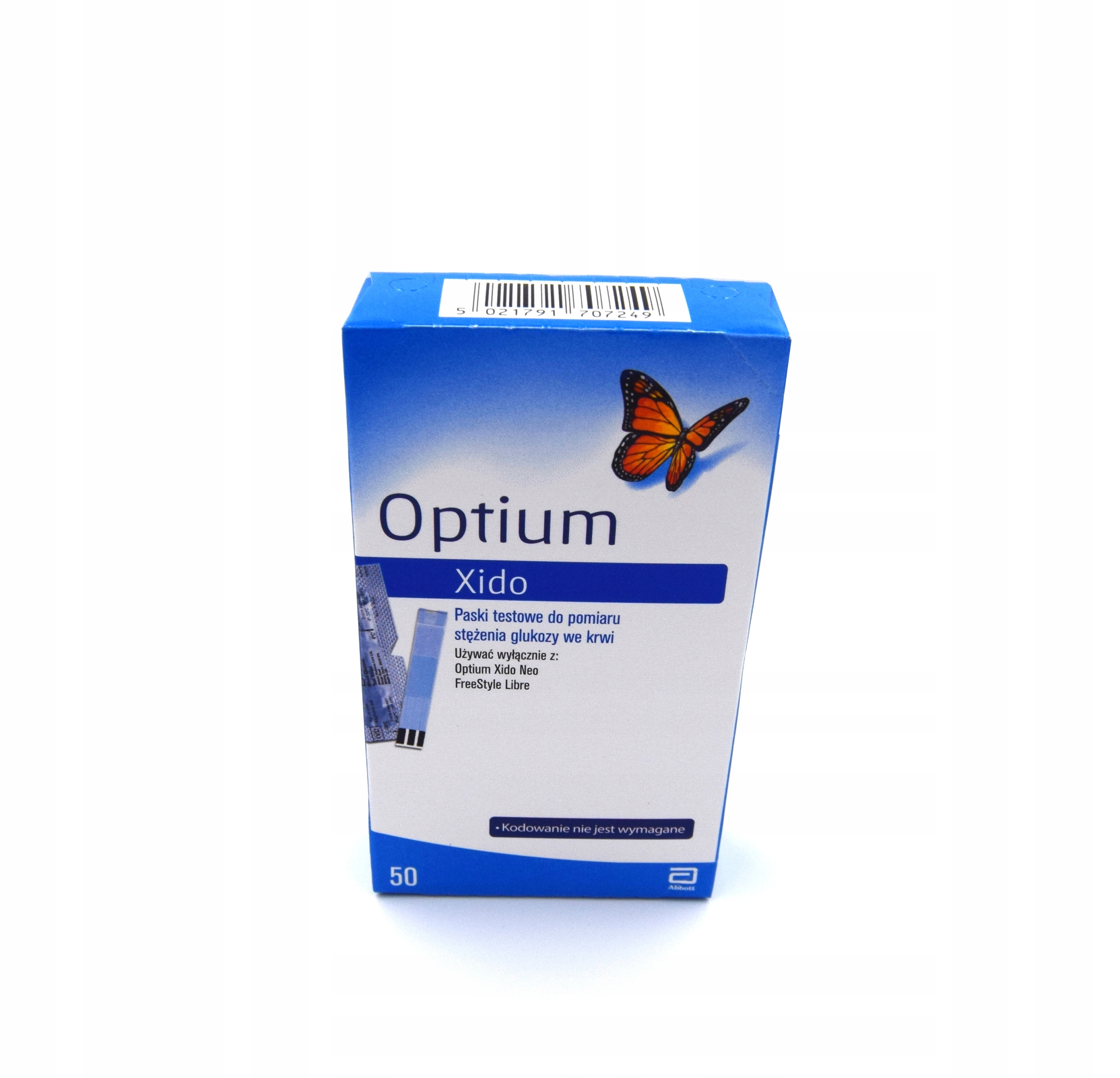 

Paski do pomiaru glukozy Optium Xido 50 szt.