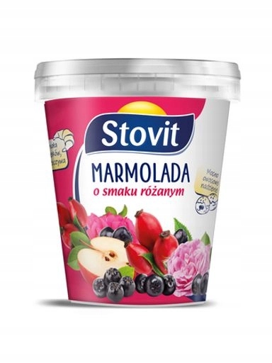 8x Marmeláda Stovit růžová měkká 600 g
